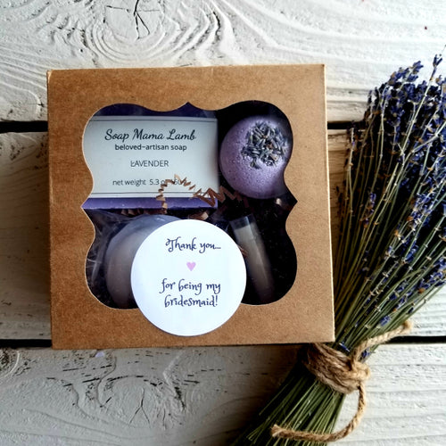 Lavender Care Box for wedding or gift for someone special